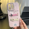 Ốp lưng chó mèo dễ thương kèm gương_O07 (Iphone, Huawei, Honor, OPPO, Vivo, Xiaomi & Redmi)