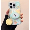 Ốp lưng gấu trắng tiệc sinh nhật kèm giá đỡ điện thoại_O47 (Iphone, Huawei, Honor, OPPO, Vivo, Xiaomi & Redmi)