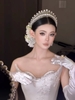 Cài tóc cô dâu ngọc trai đính hoa_X23