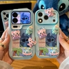 Ốp lưng Stitch hoạt hình kèm gương_O140 (Iphone, Huawei, Honor, OPPO, Vivo, Xiaomi & Redmi)