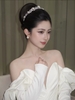 Cài tóc cô dâu ngọc trai đan xen_X20