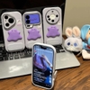 Ốp lưng điện thoại hình đám mây tím kèm gương_O225 (Iphone, Huawei, Honor, OPPO, Vivo, Xiaomi & Redmi)