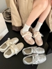 Giày sneaker nữ nơ satin phối màu pastel_S05
