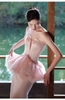 Váy dự tiệc hồng pastel cúp ngực peplum_I117