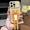 Ốp lưng chó trắng hổ cam giá đỡ điện thoại_O114 (Iphone, Huawei, Honor, OPPO, Vivo, Xiaomi & Redmi)