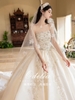 Váy cưới cúp ngực đính hoa_I139