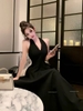 Đầm trắng cổ yếm dáng ballroom_Y41