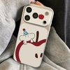 Ốp lưng chó hoạt hình và quả táo_O213 (Iphone, Huawei, Honor, OPPO, Vivo, Xiaomi & Redmi)