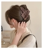 Kẹp tóc nơ caro đính charm gấu_T09