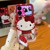 Ốp lưng Hello Kitty nơ đỏ có gương_O12 (Iphone, Huawei, Honor, OPPO, Vivo, Xiaomi & Redmi)