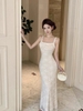 Đầm ren ôm body dáng dài_Y44
