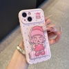 Ốp lưng búp bê hoạt hình dễ thương kèm gương_O203 (Iphone, Huawei, Honor, OPPO, Vivo, Xiaomi & Redmi)