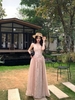 Váy maxi ren dài nữ tính nhẹ nhàng_Y15