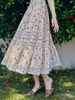 LaceMade váy hoa cổ vuông phối ren_Y91