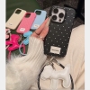 Ốp lưng chấm bi kèm charm chó_O52 (Iphone & Huawei)