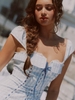 LaceMade váy corset ren chấm bi tay ngắn_Y105