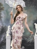 LaceMade váy hoa dáng dài bèo nữ tính_Y109