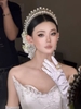 Cài tóc cô dâu ngọc trai đính hoa_X23