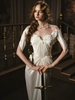 LaceMade váy ôm tay ngắn trễ vai xếp ly_Y102