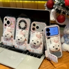 Ốp lưng Miffy bông nơ hồng kèm gương_O97 (Iphone, Huawei, Honor, OPPO, Vivo, Xiaomi & Redmi)