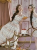 LaceMade váy hai dây họa tiết hoa vintage_Y114