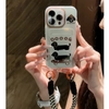 Ốp lưng điện thoại ngăn thẻ hình cún Doodle kèm dây đeo_O161 (Iphone, Huawei, Honor, OPPO, Vivo, Xiaomi & Redmi)