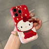 Ốp lưng Hello Kitty nơ đỏ có gương_O12 (Iphone, Huawei, Honor, OPPO, Vivo, Xiaomi & Redmi)