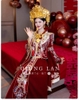 Váy cổ trang Trung Hoa tay áo rộng thêu hoa văn_I104