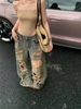 Áo body suit phối quần jean ống rộng rách_Q10