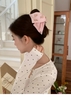 Kẹp tóc nơ satin họa tiết gấu dễ thương_T03