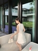 Váy chữ A cổ tròn nữ tính_Y85