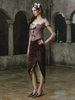 LaceMade váy corset xếp ly đính hoa_V41