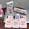Ốp lưng iPhone Sweet Girl hồng pastel kèm giá đỡ điện thoại_O150 (Iphone, Huawei, Honor, OPPO, Vivo, Xiaomi & Redmi)