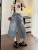 Quần jeans ống rộng thêu ngôi sao_E11