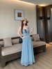 Váy chấm bi dáng xòe cổ vuông_Y76