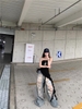 Áo quây ôm dáng phối quần jean rách phong cách streetwear_Q04
