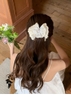 Kẹp tóc nơ ren hoa nhí đính ngọc trai_T05