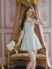 Váy caro cổ yếm dáng xòe_Y106