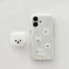 Ốp lưng gấu trắng kèm giá đỡ_O26 (Iphone, Huawei, Honor, OPPO, Vivo, Xiaomi & Redmi)