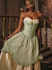 LaceMade váy corset xanh olive dáng xòe công chúa_V27