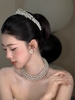 Cài tóc cô dâu ngọc trai bản dày_X21