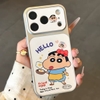 Ốp lưng Shin và Hello Kitty chiên trứng_O202 (Iphone, Huawei, Honor, OPPO, Vivo, Xiaomi & Redmi)