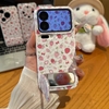Ốp lưng dâu tây kèm gương_O08 (Iphone, Huawei, Honor, OPPO, Vivo, Xiaomi & Redmi)