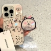 Ốp lưng gấu trắng dễ thương kèm giá đỡ điện thoại_O48 (Iphone, Huawei, Honor, OPPO, Vivo, Xiaomi & Redmi)