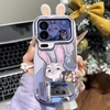 Ốp lưng Nick và Judy tai dễ thương kèm gương_O06 (Iphone, Huawei, Honor, OPPO, Vivo, Xiaomi & Redmi)