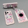 Ốp lưng điện thoại Hello Kitty kèm gương_O167 (Iphone, Huawei, Honor, OPPO, Vivo, Xiaomi & Redmi)