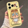 Ốp lưng cô gái hoạt hình kèm gương_O180 (Iphone, Huawei, Honor, OPPO, Vivo, Xiaomi & Redmi)