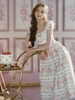 LaceMade váy hai dây họa tiết hoa vintage_Y114