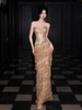 Đầm dạ hội kim sa tầng sang trọng_I96