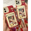 Ốp lưng điện thoại ngăn thẻ hình cún cute kèm dây đeo_O160